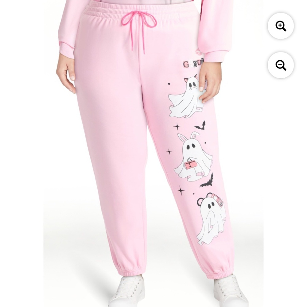 License Hey Ghouls Women’s Sweet Lilac Joggers Size Small NWT - Picture 2 of 6